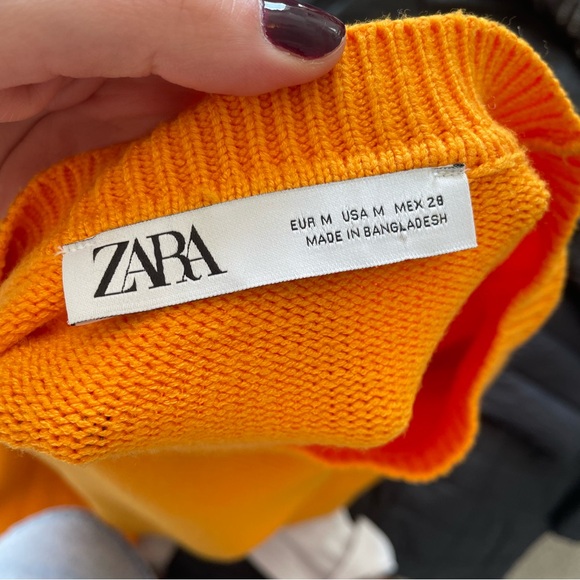 Orange Zara Knit Sweater - Picture 3 of 5